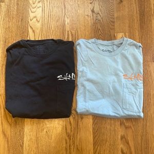 2 salt life fishing t shirts